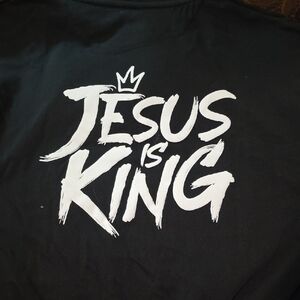 Black and White Jesus Is King Hoodie